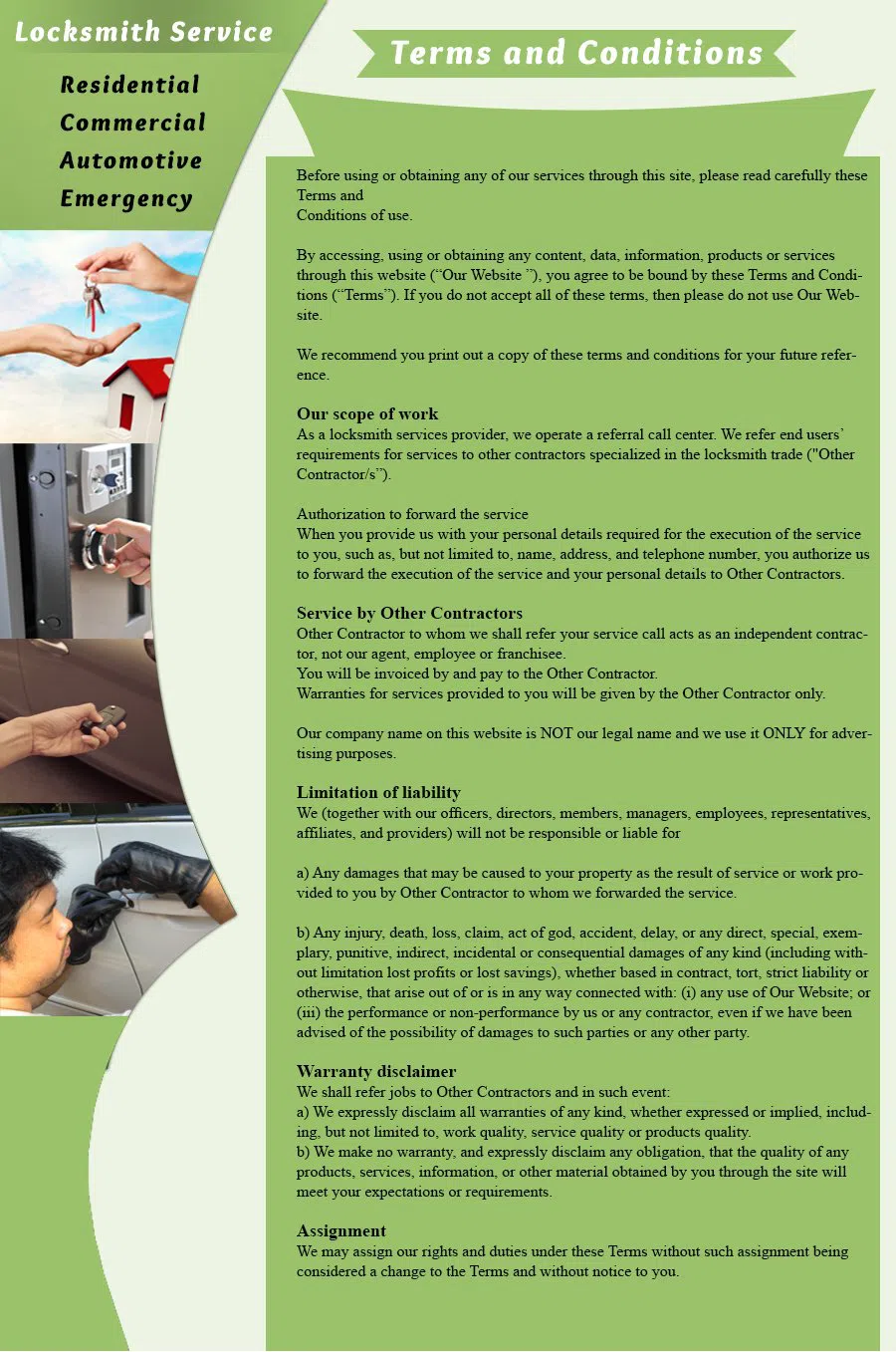 Ambler PA Locksmith Store Ambler, PA 215-316-5923 - terms-and-condition-c-22